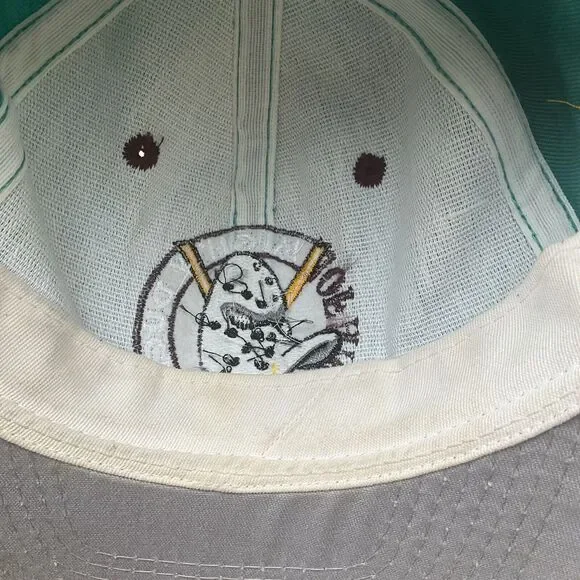 Vintage NHL Anaheim Mighty Ducks #1 Apparel Fitted Hat Size 7.25 Hockey team USA - Picture 11 of 16